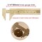 Economy Brass Gauge – 80mm (3.14”) Pocket Sized Slide Gauge – Measures in Both in Inches and Millimeters – Sliding Caliper Ruler – Non-Magnetic Measuring Tool